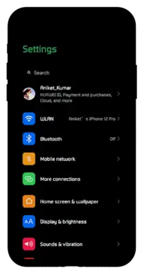 OS15 Dark EMUI 9/10 THEME android App screenshot 1